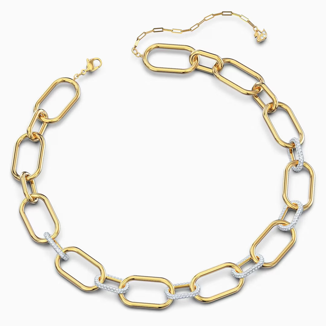 WHITE SWAROVSKI TIME NECKLACE