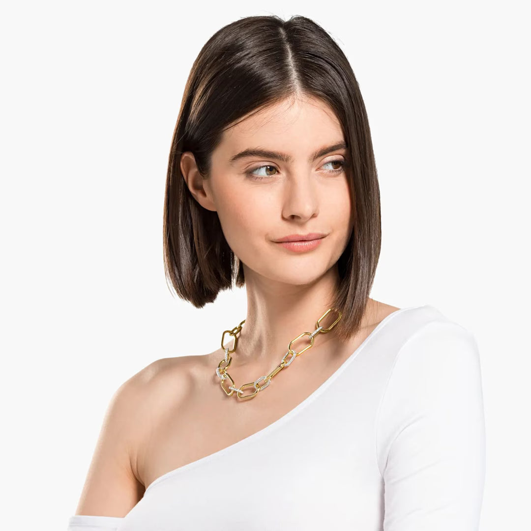 WHITE SWAROVSKI TIME NECKLACE