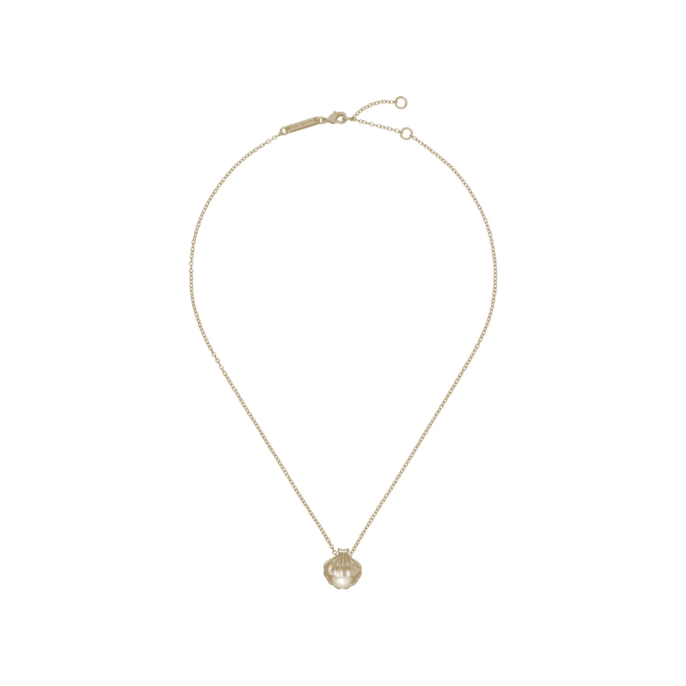 ted baker clamra clam shell gold tone pearl pendant