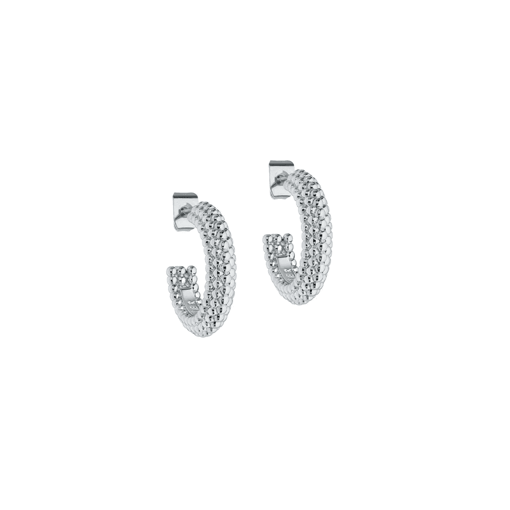 ted baker dotetta dotty hoop earrings silver tone