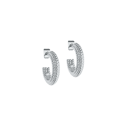 ted baker dotetta dotty hoop earrings silver tone