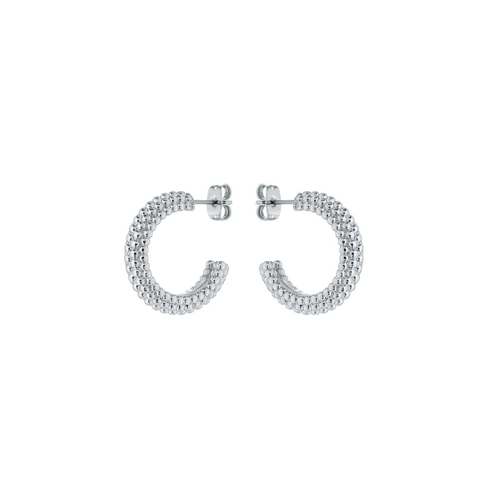 ted baker dotetta dotty hoop earrings silver tone