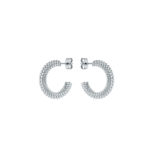 ted baker dotetta dotty hoop earrings silver tone