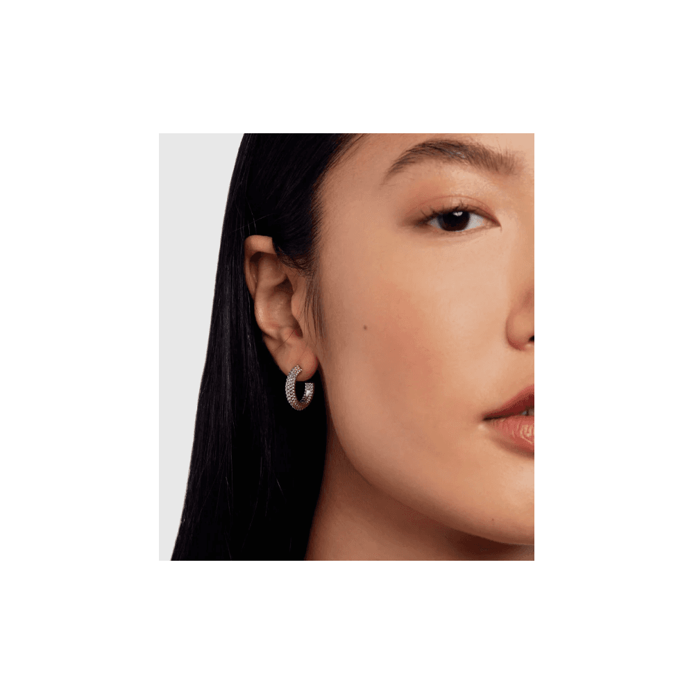 ted baker dotetta dotty hoop earrings silver tone