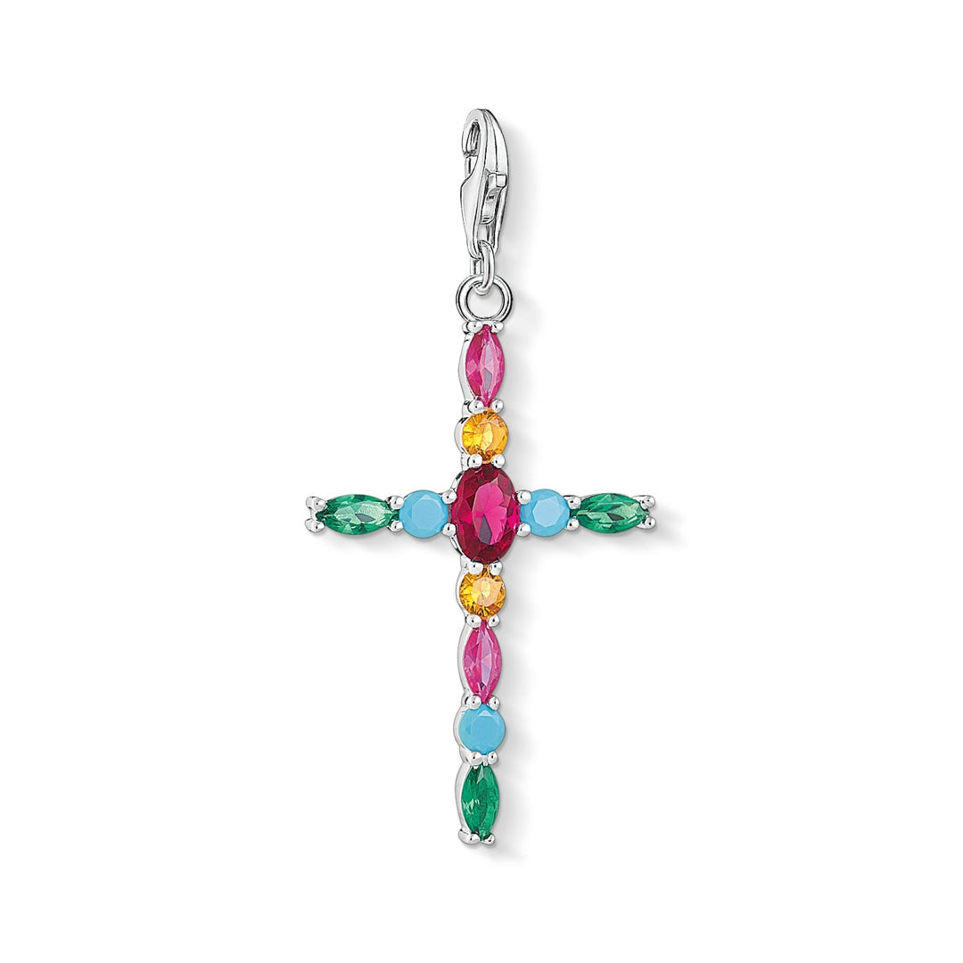 Thomas Sabo Charm Pendant Cross Colorful