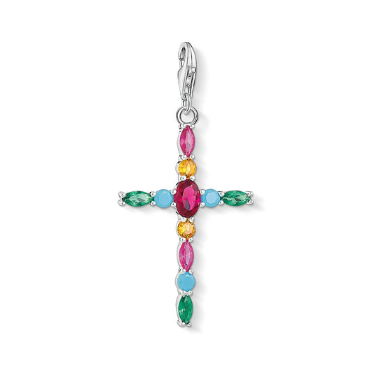 Thomas Sabo Charm Pendant Cross Colorful