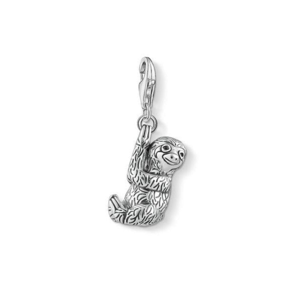 SLOTH CHARM W/ BLACK ZIRCONIA