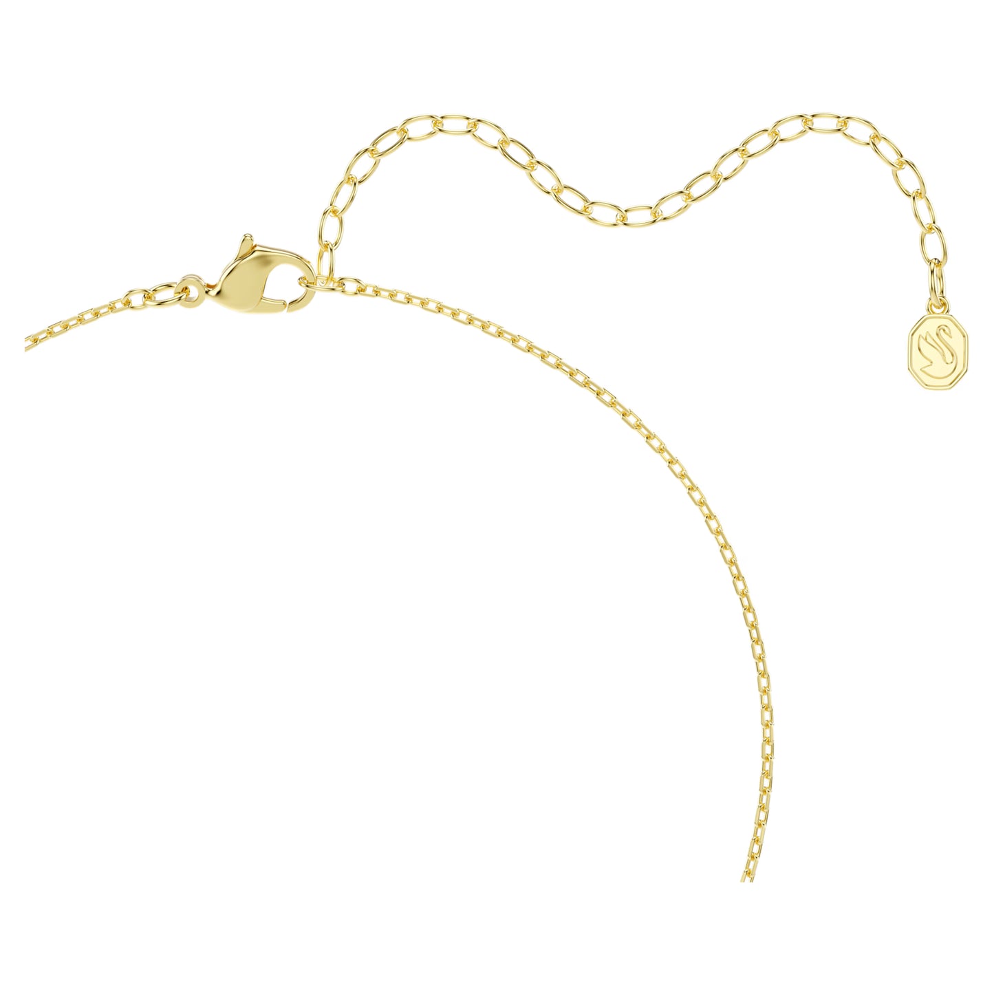 Gold Una Angelic Cushion Cut Swarovski Pendant