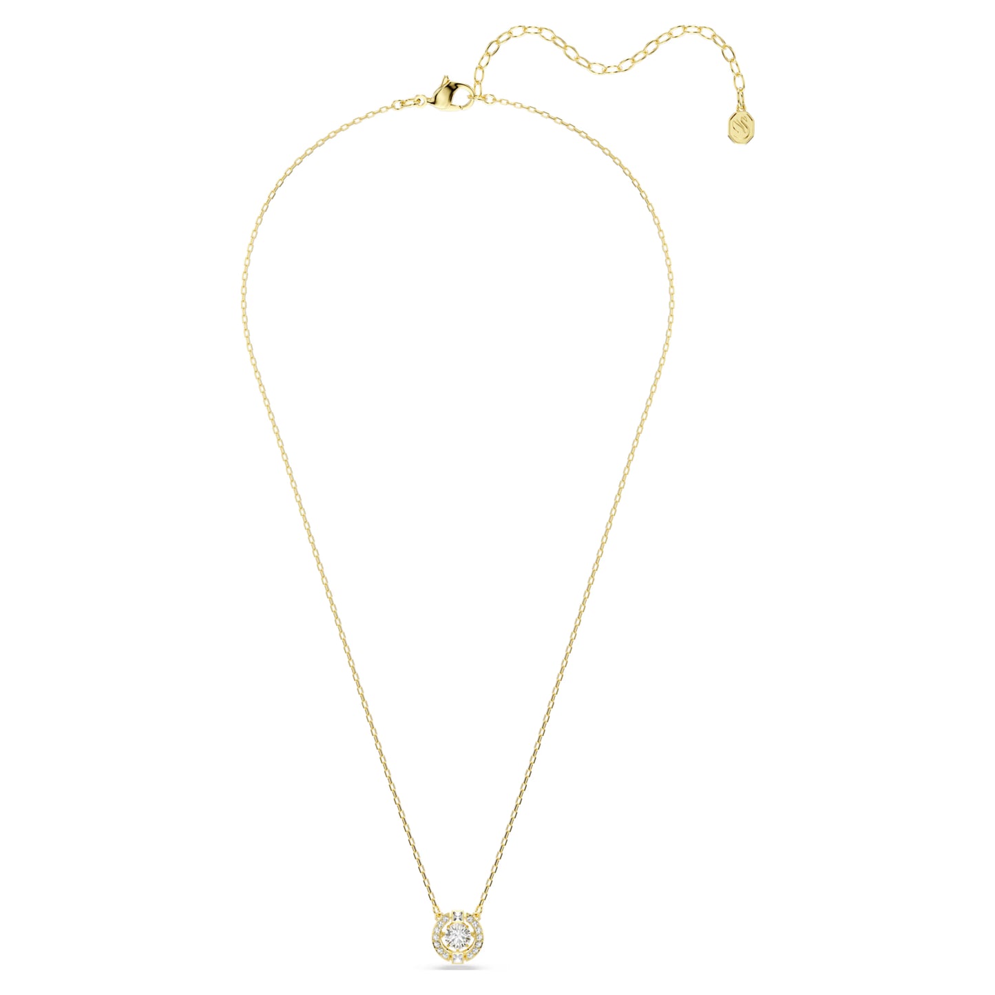 Gold Una Angelic Dancing Stone Swarovski Pendant