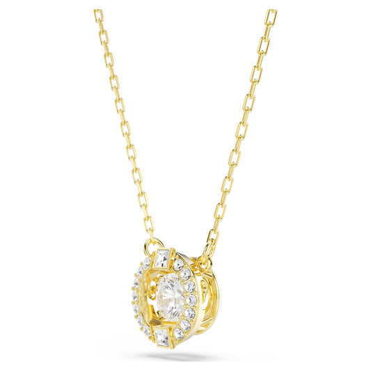 Gold Una Angelic Dancing Stone Swarovski Pendant