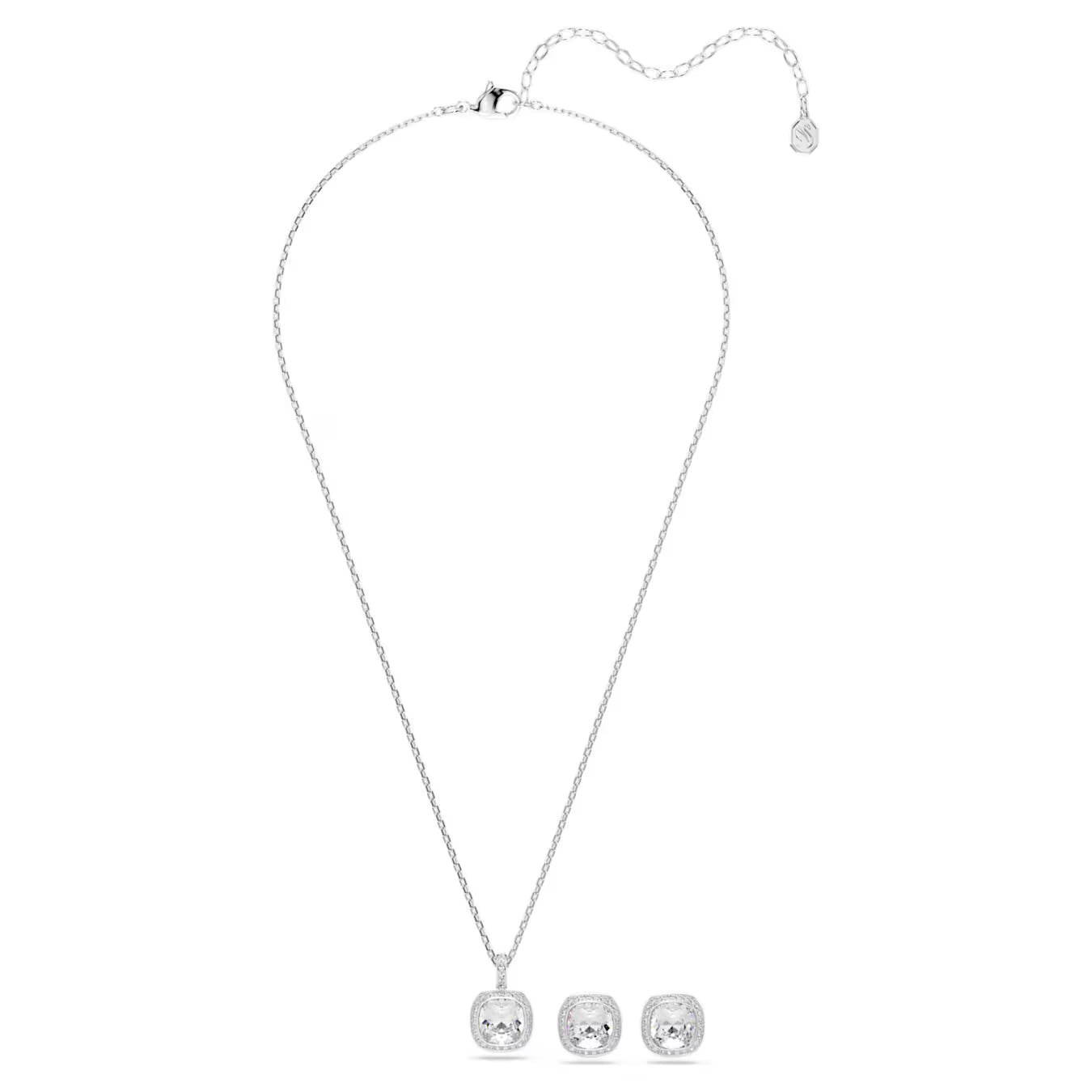 Una Angelic Cushion cut Swarovski Set