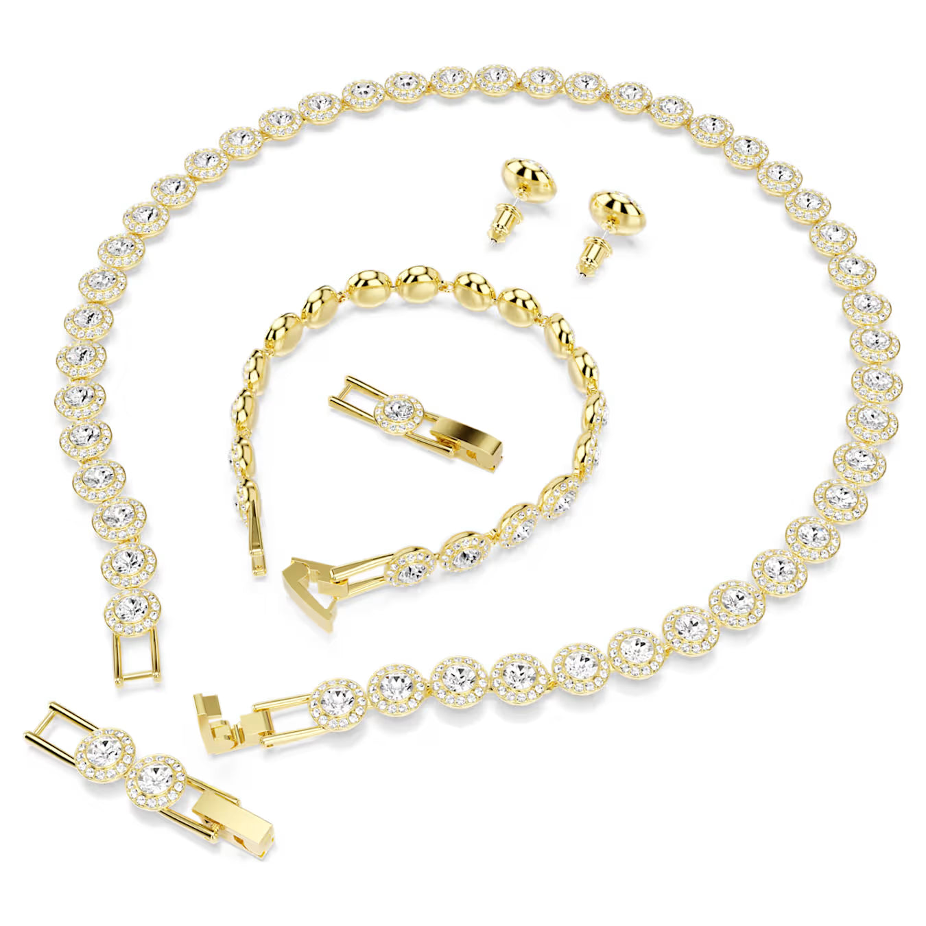UNA GOLD ANGELIC SWAROVSKI SET
