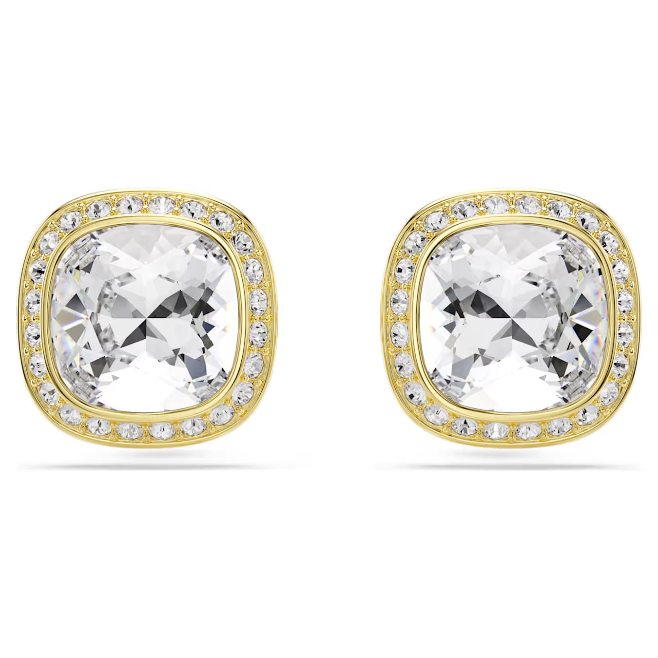 Una Angelic Cushion Cut Swarovski Stud Earrings
