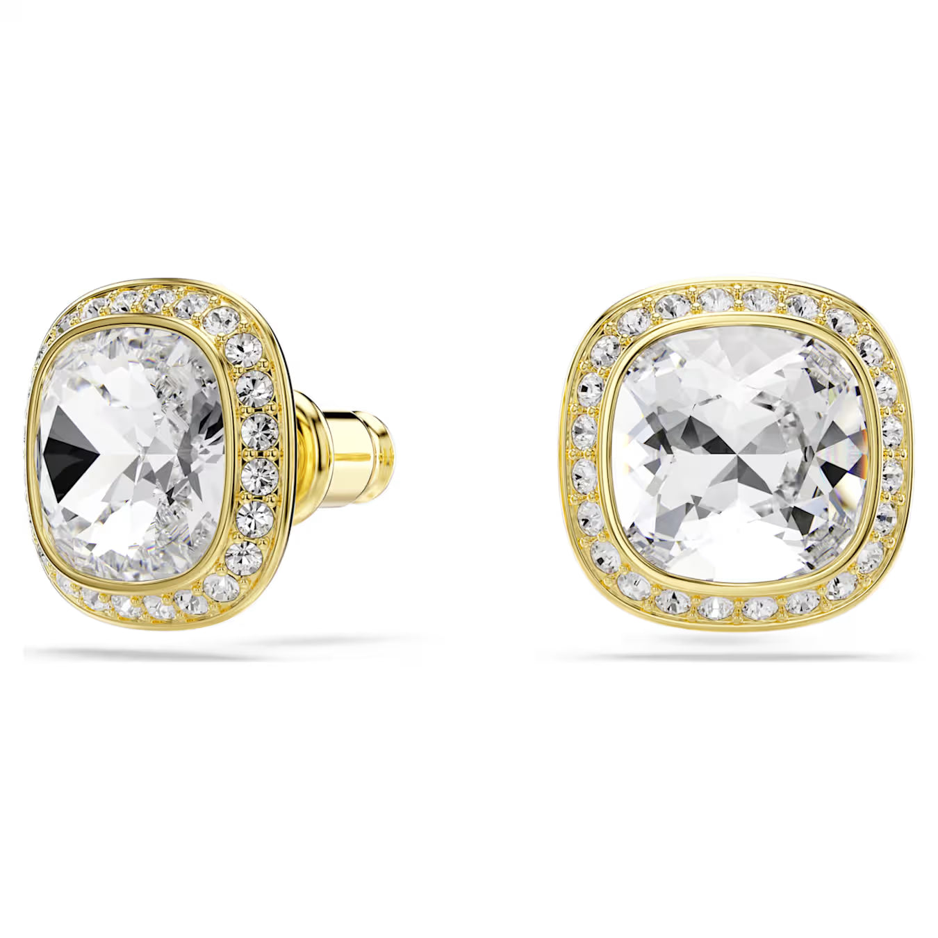 Una Angelic Cushion Cut Swarovski Stud Earrings