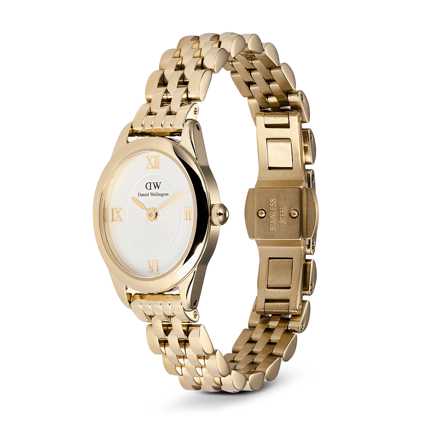 Daniel Wellington Ophelia Ladies Oval Mini Gold Stainless Steel Watch