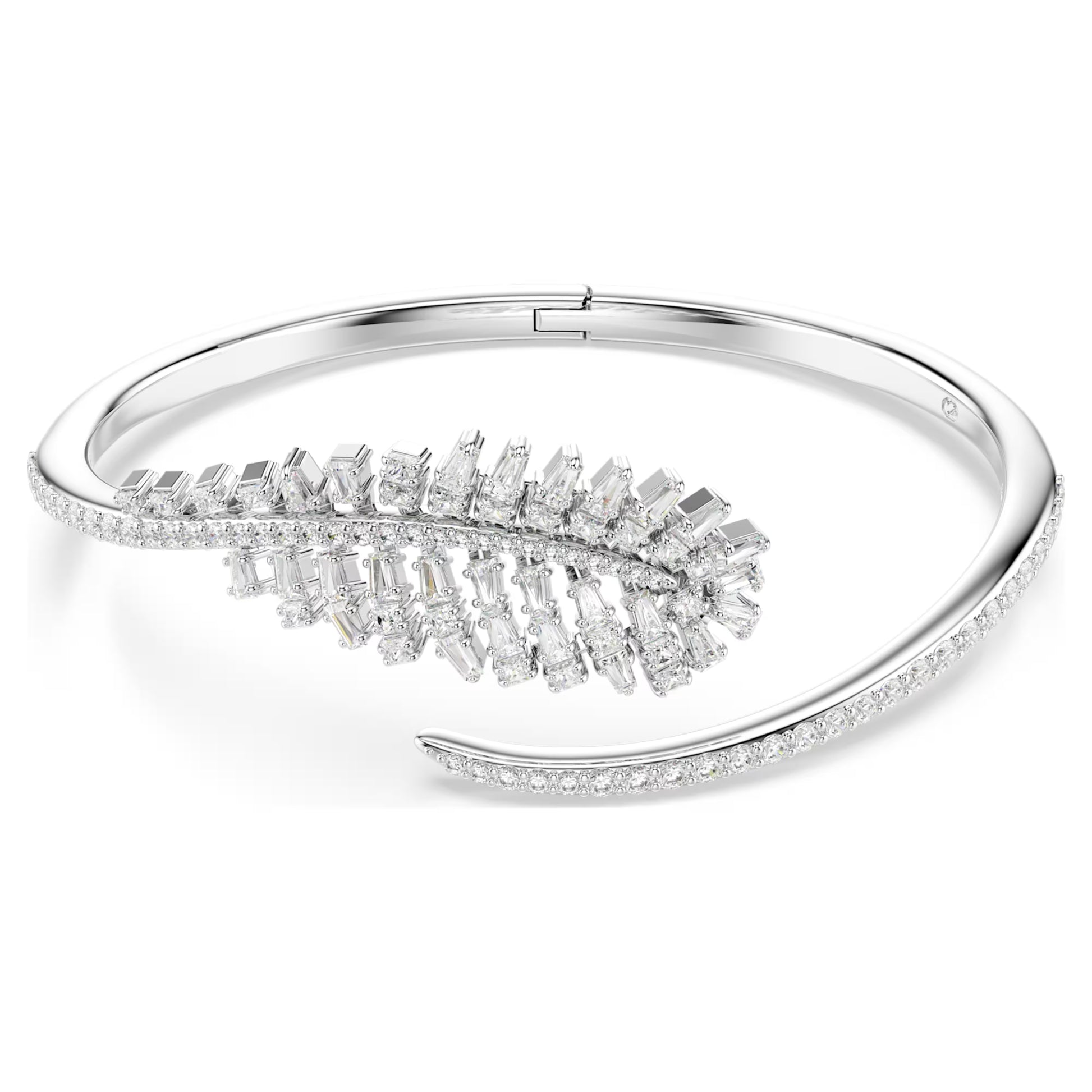 Vienna Feather Mixed Cuts Swarovski Bangle