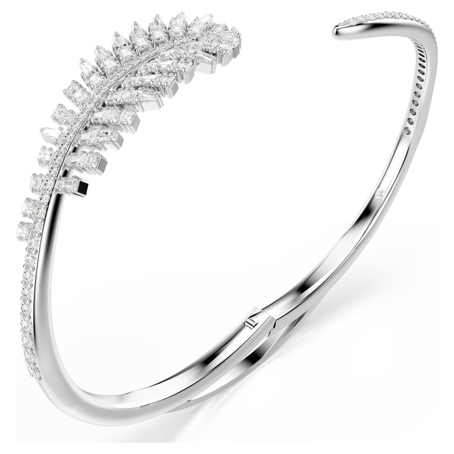 Vienna Feather Mixed Cuts Swarovski Bangle