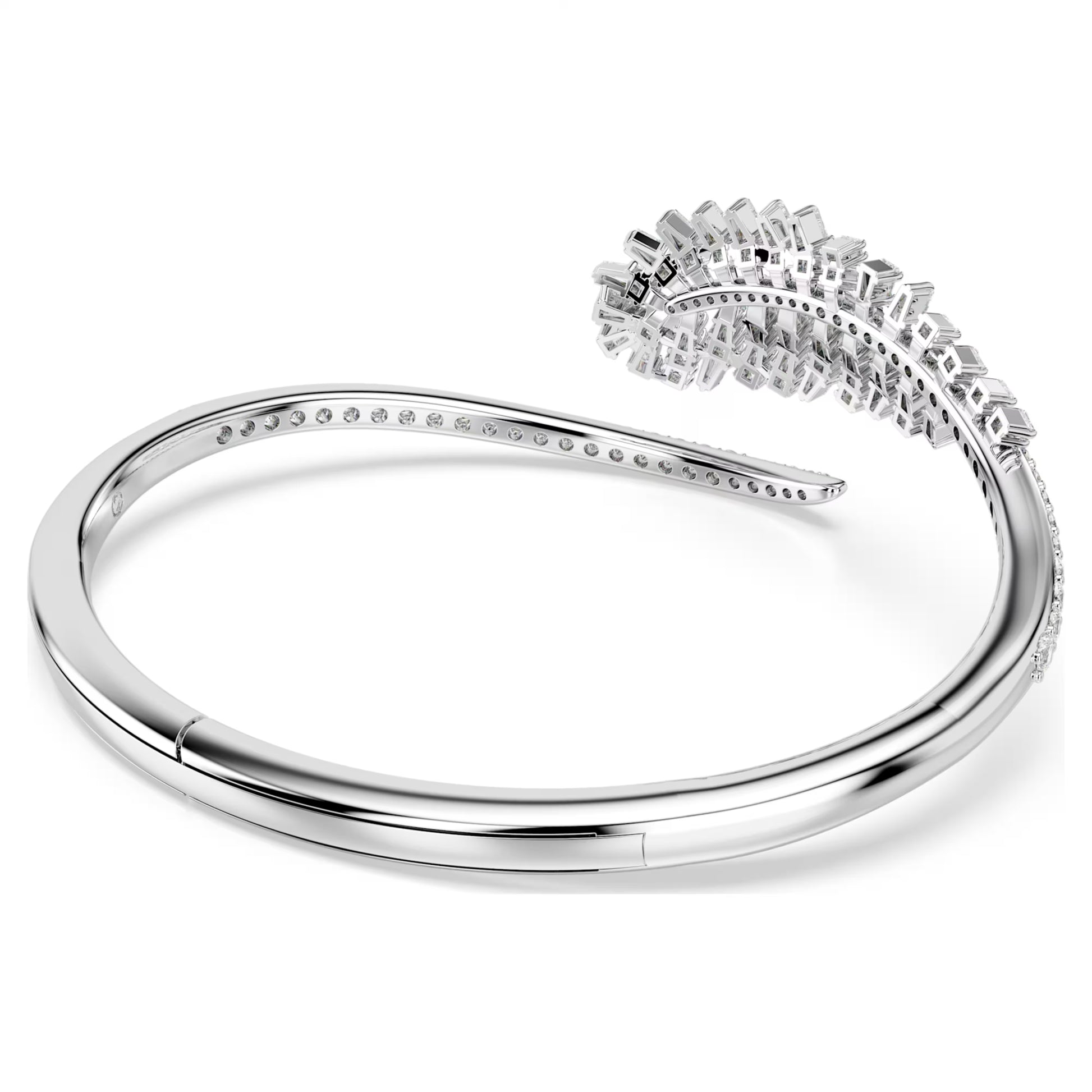 Vienna Feather Mixed Cuts Swarovski Bangle