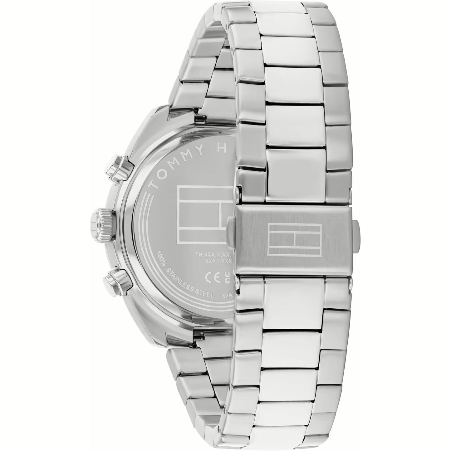 TOMMY HILFIGER BLUE CHRONO GENTS STAINLESS STEEL WATCH