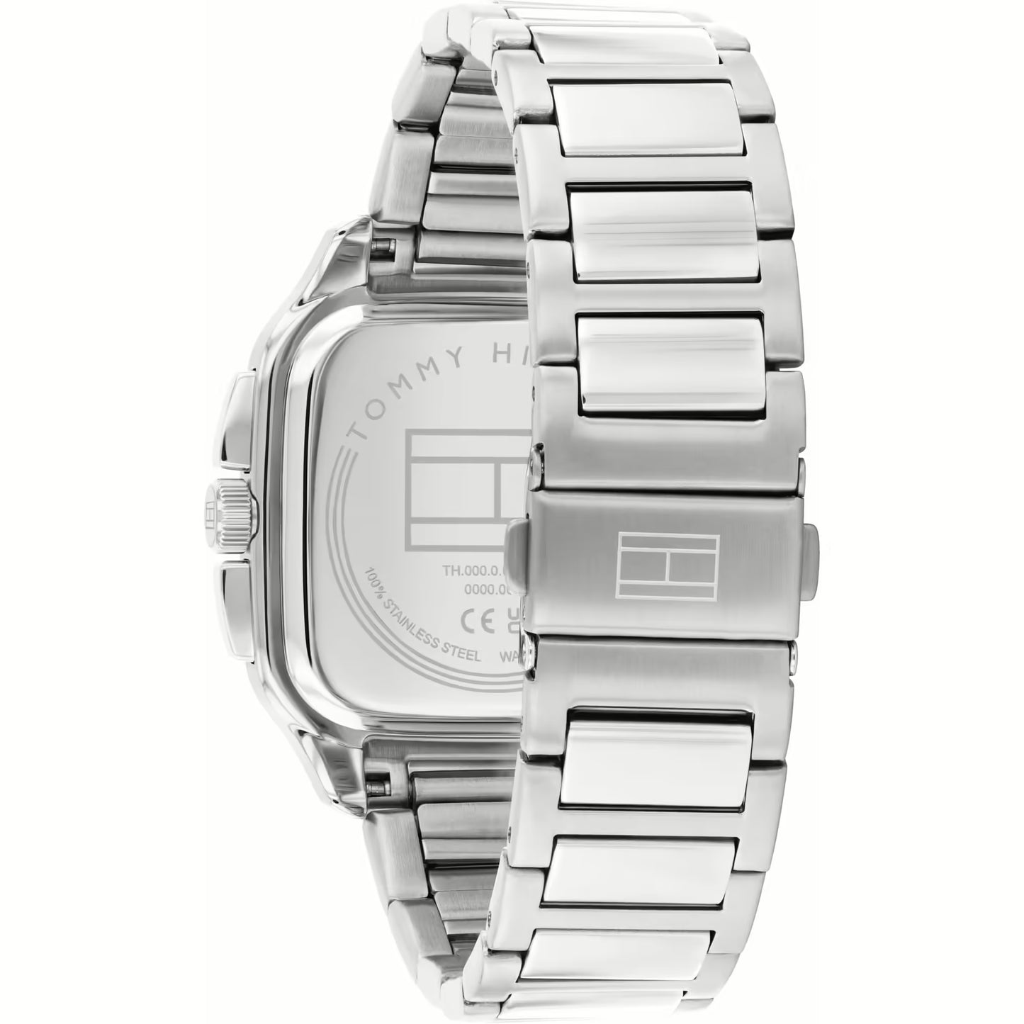TOMMY HILFIGER BLUE CHRONO GENTS STAINLESS STEEL WATCH