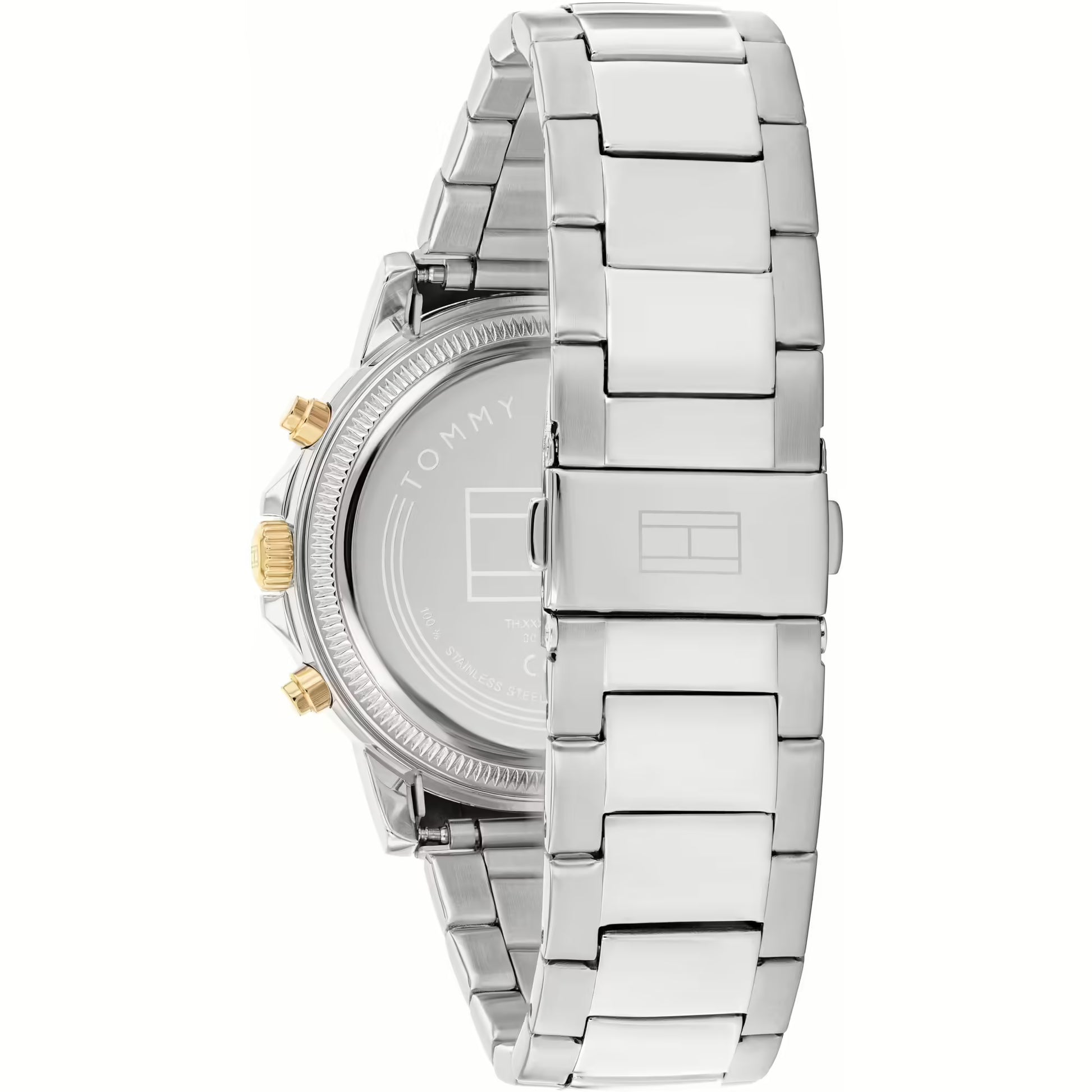 TOMMY HILFIGER GREEN CHRONO GENTS STAINLESS STEEL WATCH