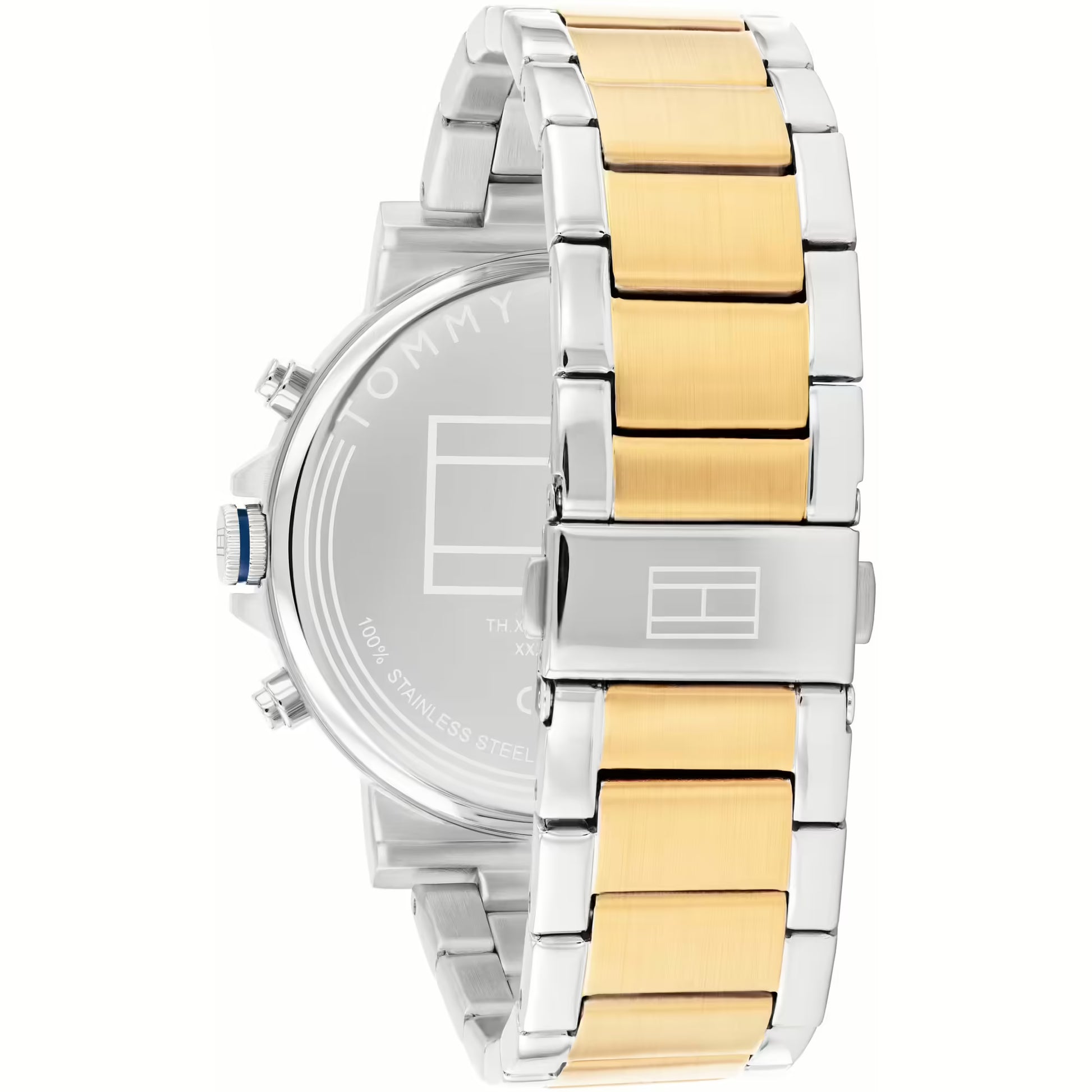 TOMMY HILFIGER NAVY CHRONO GENTS TWO-TONED WATCH