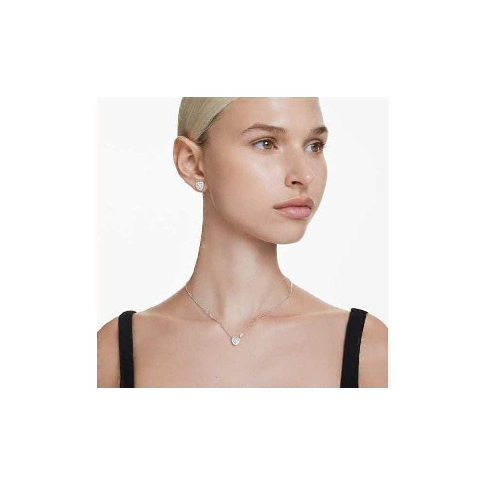 x Ariana Grande Heart-Shaped Crystal Pendant and Earrings Set