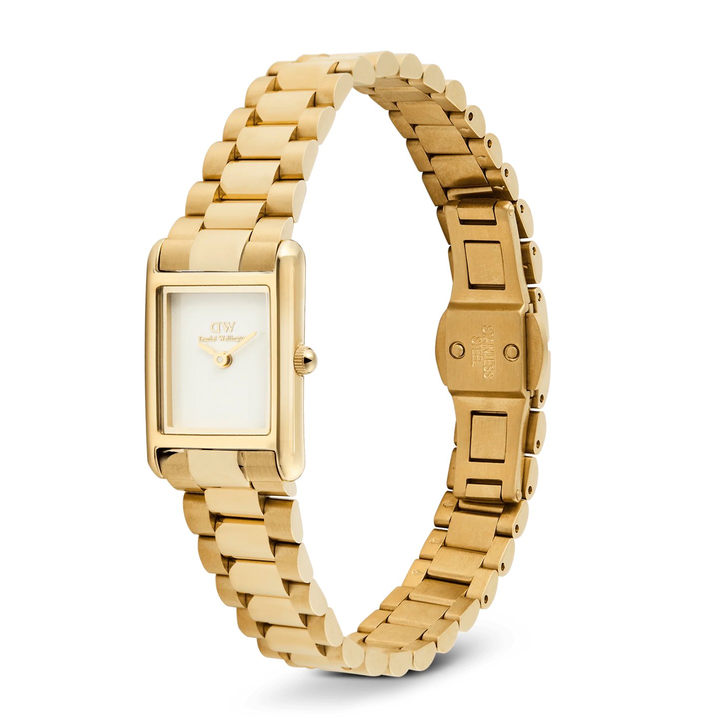 DW BOUND MINI LADIES GOLD STAINLESS STEEL WATCH