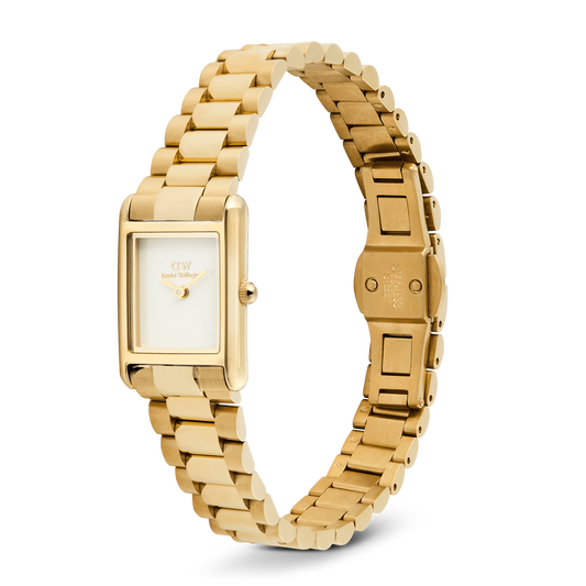 DW BOUND MINI LADIES GOLD STAINLESS STEEL WATCH