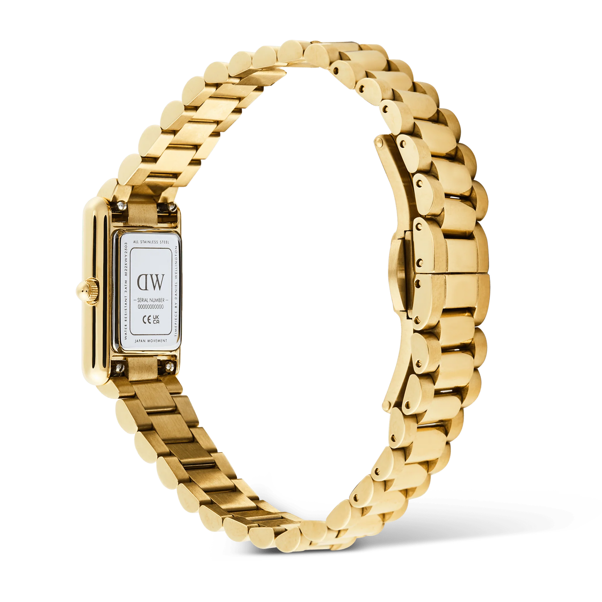 DW BOUND MINI LADIES GOLD STAINLESS STEEL WATCH